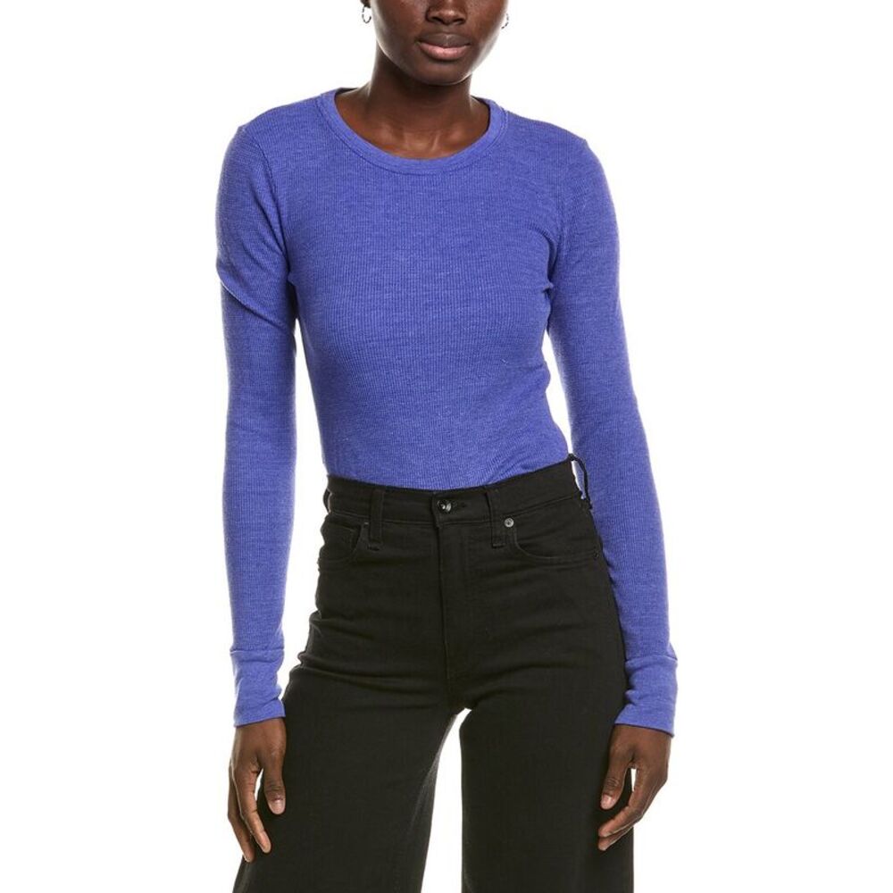 Michael Stars Womens  Juliet Top, Blue